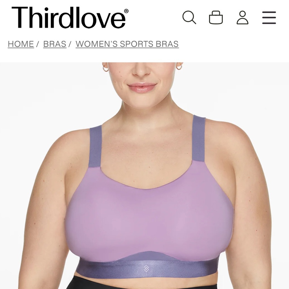 ThirdLove Kinetic Mesh Lined Adjustable Sports Bra NWT size 38E Citrus/Kelp Gym